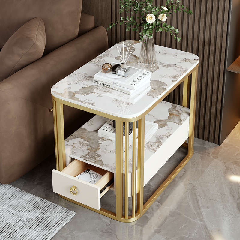 my长方形沙发边柜边几小桌子客厅岩板边几侧边柜可移动茶几角几边