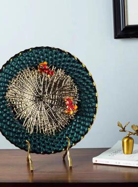 高档年年余锦鲤摆件招财客厅酒珐琅彩装柜饰品办公室乔有迁开鱼业