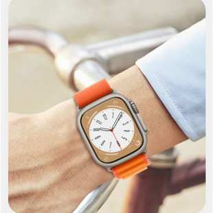 適用iwatch表帶高山回環(huán)式 貼合蘋果手表se表帶s9 尼龍ultra