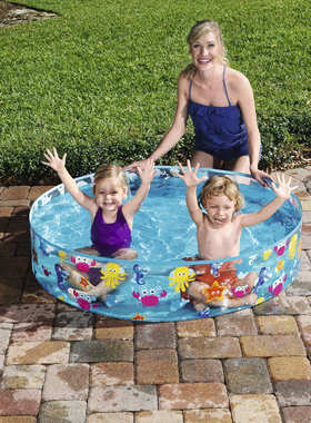 Bestway55028硬胶水池透明儿童游泳池家庭戏水池睡莲养鱼池免充气