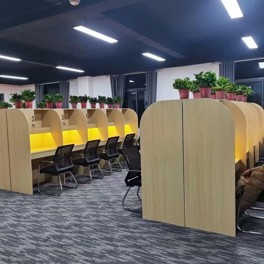 自习桌自习室学习桌书桌隔断桌椅桌子考研大学生电脑桌静音空间
