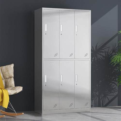 碗304防火员工舍衣柜更MD-GYG07衣柜不锈钢文件柜西宿药换柜多门