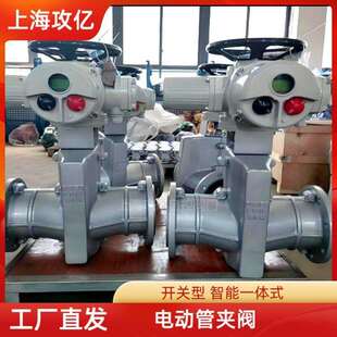 攻亿 GJ941X-6L电动管夹阀 防腐、抗冻、含隔爆阀门装置 DN65