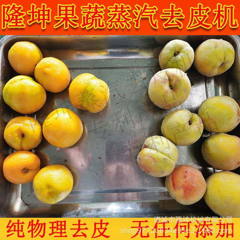 黄桃罐头加工流水线 多功能桃子苹果削皮机 全自动预制菜加工设备