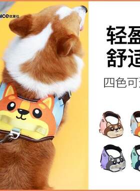 跨境优莱仕狗狗牵引绳背心小中大型犬泰迪比熊胸背链子遛狗绳