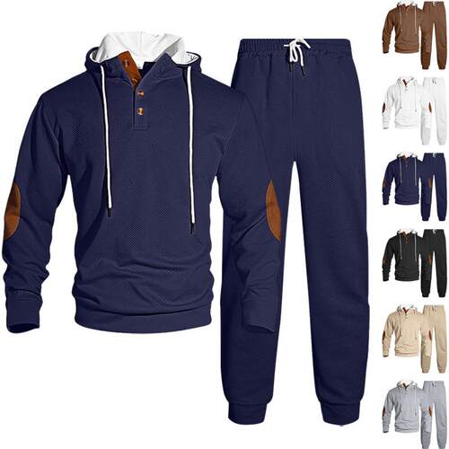 Pants Casual Fashion Mens Suit Knitted Jacquard Sweatshirt