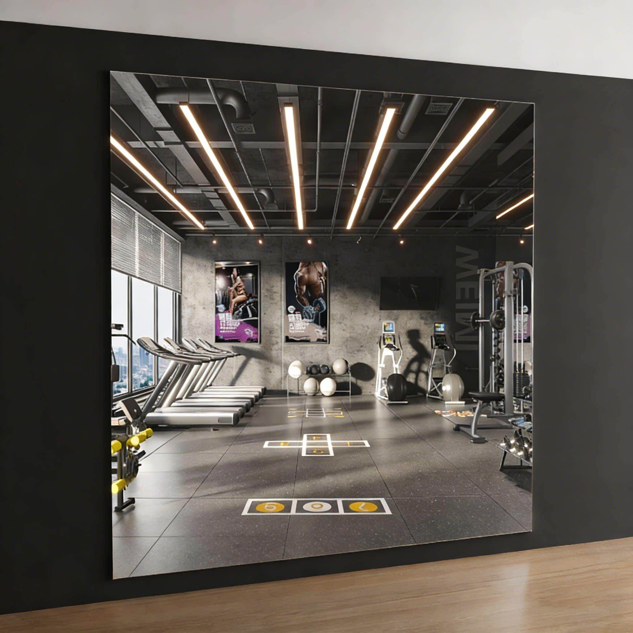 跳舞镜子家用瑜伽镜练舞贴墙式全身舞蹈镜练功镜运动可折叠健身镜