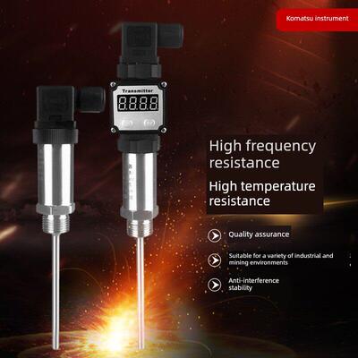 集成温度变送器4-20Ma输出插入式传感器模块0-10V铂热电阻Pt100