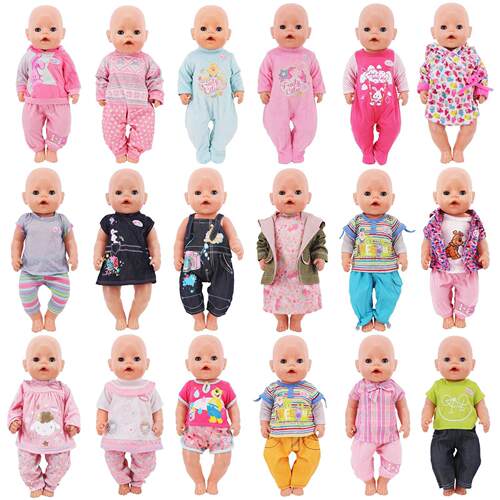 American Reborn Baby Doll Clothes, 43 cm, 18 Polegada, Nasci