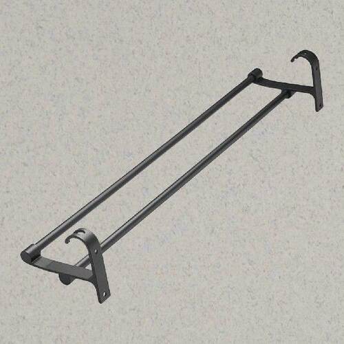 48 Cm Double Bar Towel Rack Stand Bathroom Hanger Holder
