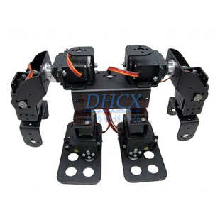 8自由度双足人形机器人 步行 双足机器人 全套舵机支架机器人配件