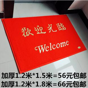 加厚特厚防滑除尘欢迎光临进门垫脚垫门厅地毯大门口地垫1.2*1.8