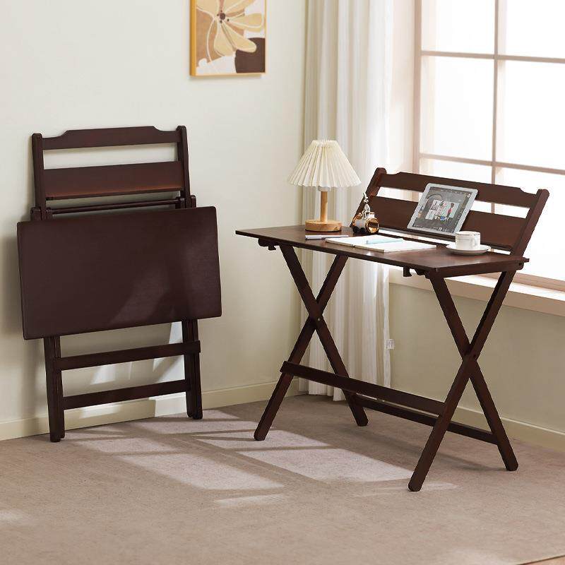 折叠桌免安装家用小户型电脑桌学生学习桌简约书桌床边小桌工作台
