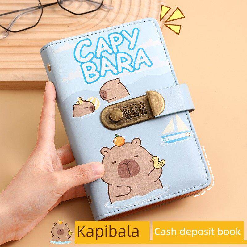 现金存钱本儿童卡通存钱本2026年新款密码锁存钱夹高颜值可爱可放现金大容量一百元收纳册纸币记念钞收藏册钱