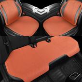 座垫 翻毛皮座椅套马鞍垫打孔超薄透气通用款 汽车坐垫四季 通用款