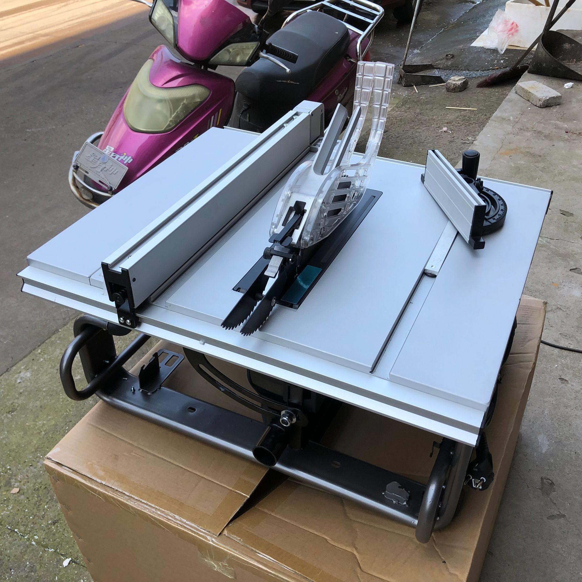 多功能台锯木工裁板机10寸推台锯家用小型DIY切割机装修工具电锯