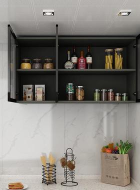 定柜制厨房阳台浴室卧室璃吊柜墙壁柜橱壁QMN柜柜墙上储物玻柜顶