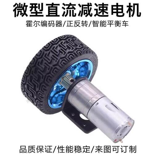 370马达智能平衡车底盘套件6V12V24V减速电机车轮支架机器人模型