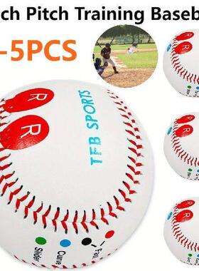 Pitch Training Baseball with Finger Placement Markers