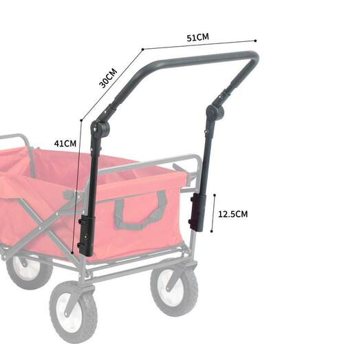 户外四轮露营车可拆卸可调节推杆折叠车营地车拖车拉货车推杆配件