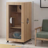 实木猫笼柜子超大自由空间别墅猫舍猫屋宠物店展示柜家用猫咪猫窝