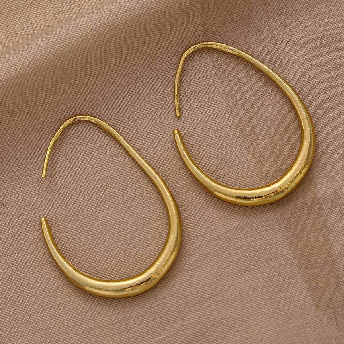 Earrings women 欧美夸张椭圆耳钉椭圆耳钉简约个性冷淡风耳环女