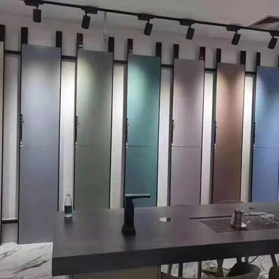 瓷砖展示架挂墙无缝包边地砖陶瓷冲孔管岩板样板样品展示架冲空条