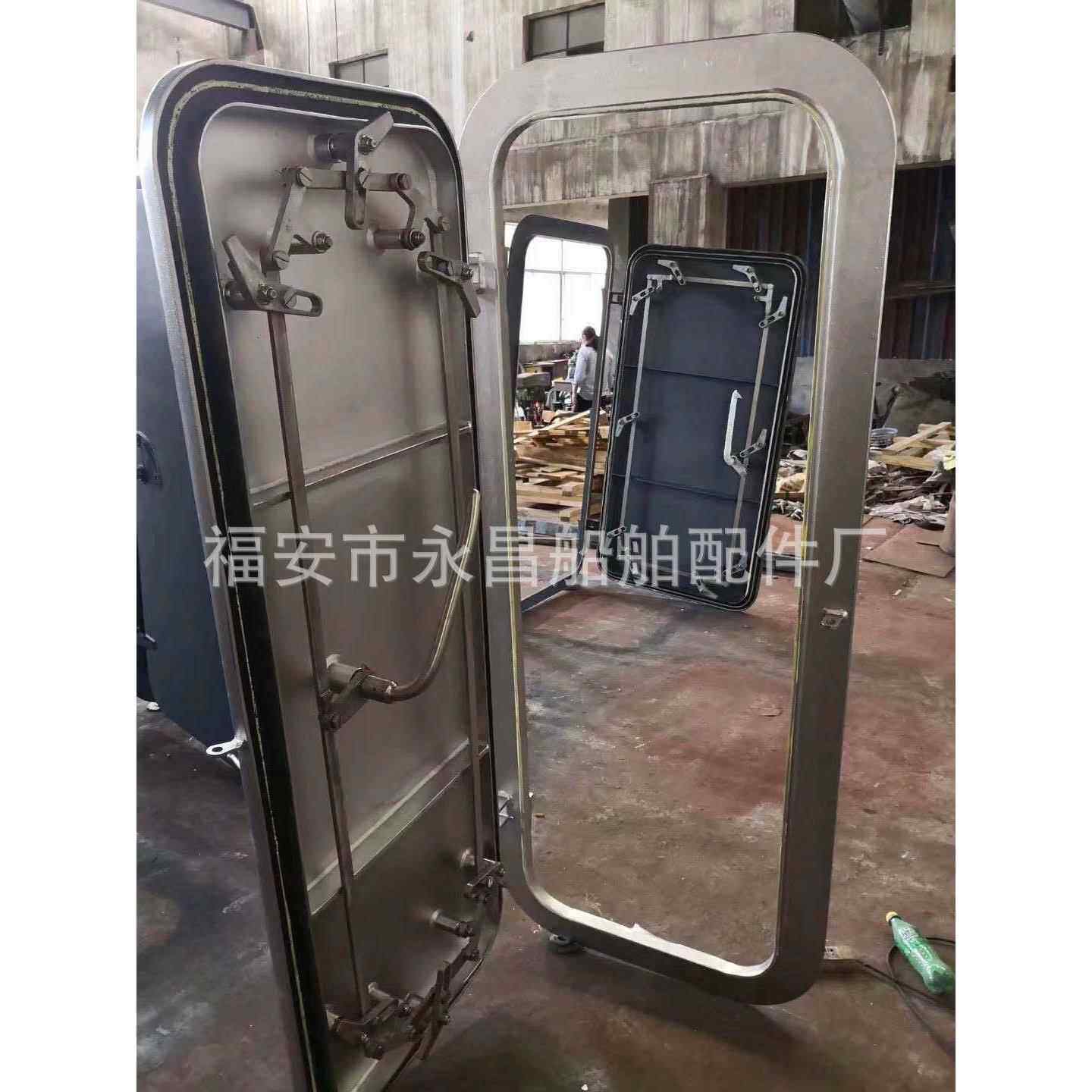 用钢制单把手快开闭风舱雨密门船用窗WJL521-1船口舷人孔盖