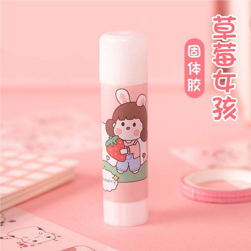 卡通小童固体胶大号469办公用儿品幼儿园DIY生强力白色胶棒学号可