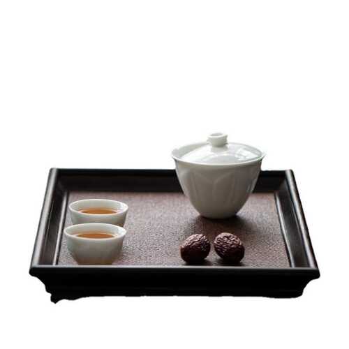 优茶道日式竹篾茶托盘宋席茶盘竹制席面干泡壶承壶垫茶托盘长方形