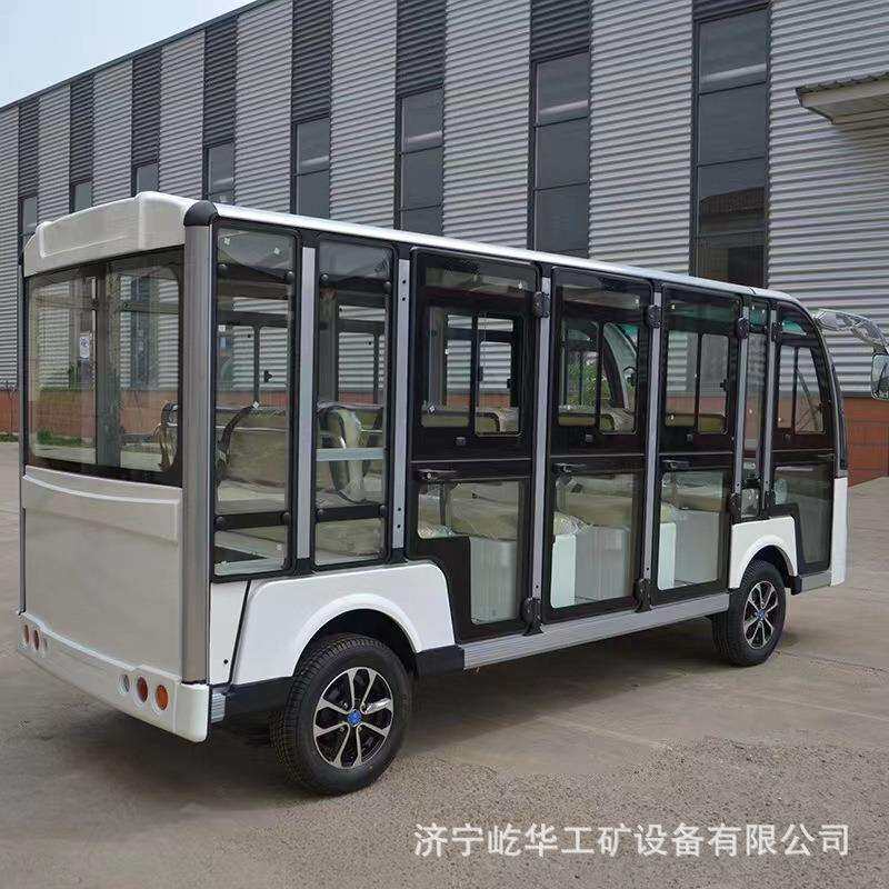 厂家供应11座14座8座电动新能源观光车四轮电瓶旅游景区摆渡车