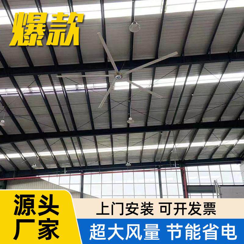 仓库工厂车间通风降温用大型吊扇篮球馆食堂永磁风扇000AAE