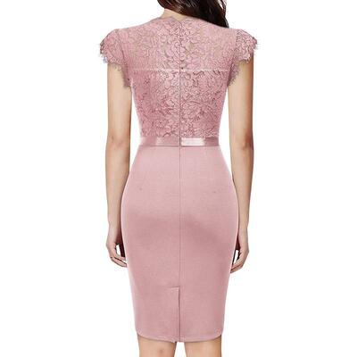 D 22846 Bridesmaid Lace Bodycon Dress 伴娘包臀连衣裙