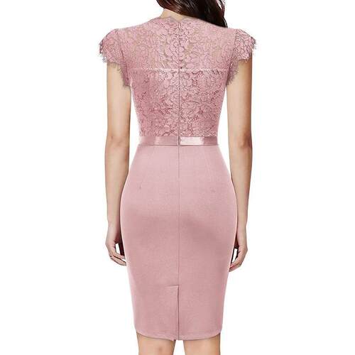 D 22846 Bridesmaid Lace Bodycon Dress 伴娘包臀连衣裙