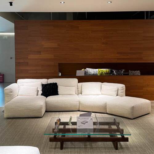 米兰具展A98552solLo椰弧形沙发客厅奶设计师F家OU面包沙发贵妃全