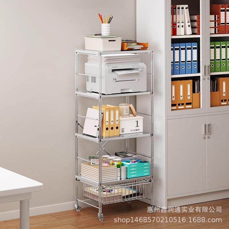 放打印机架置物架落地可移动多层办公室桌边文件柜收纳架新款