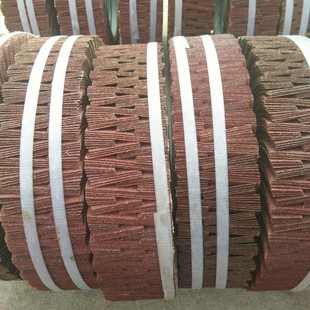 300 编花轮砂布千页轮卡盘叶轮抛光内壁打磨 80抛光编组轮千叶轮