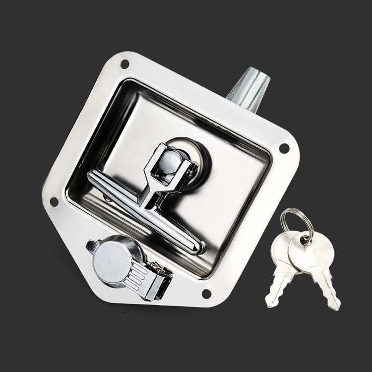 平面锁304不锈钢高档厢式汽车MS858电柜门锁盒锁发电机组门锁
