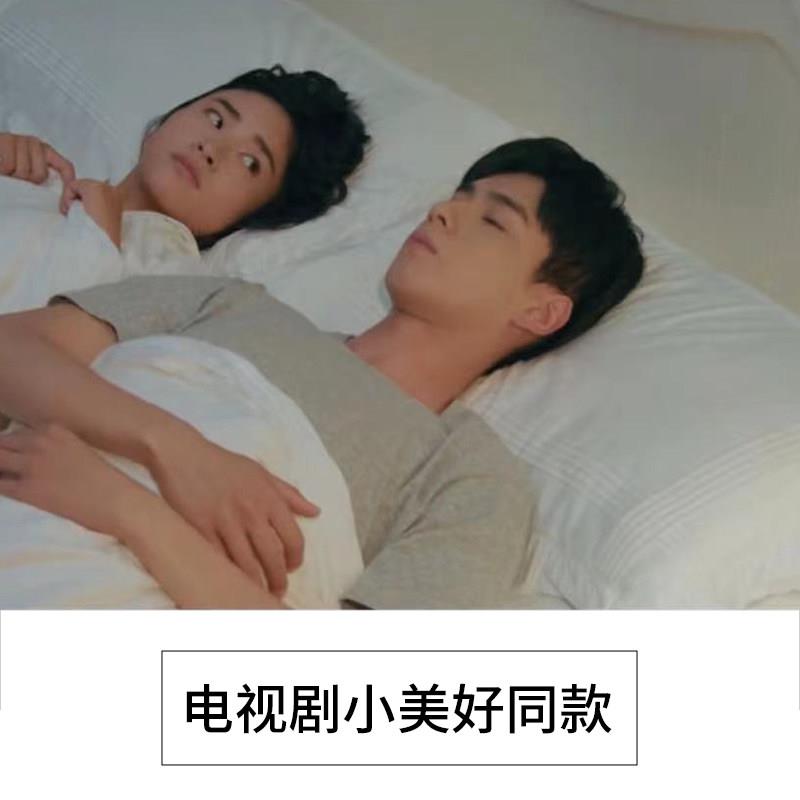 溥畔年 外贸出口全棉纯棉斜纹枕套一对装韩式荷叶边白色公主风枕
