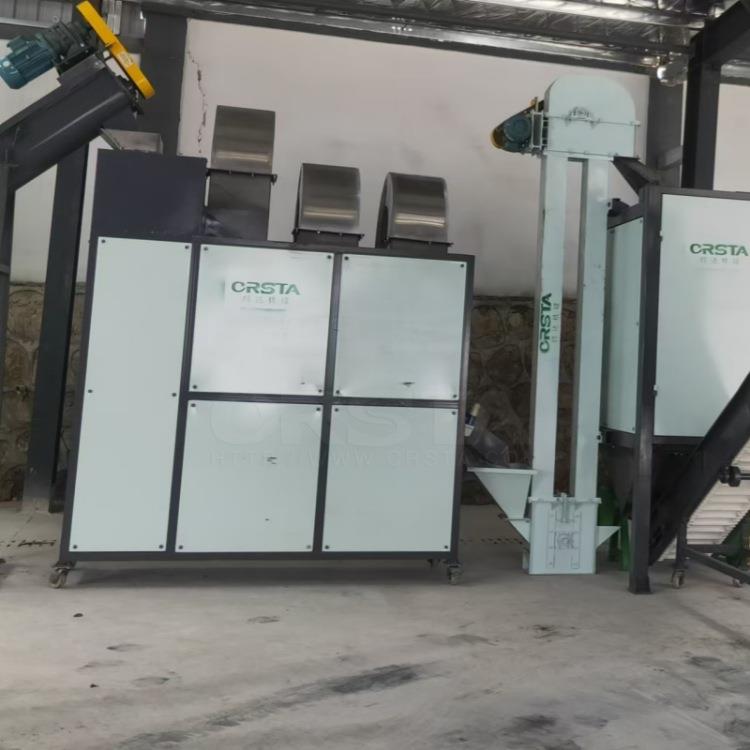 PET可乐瓶商标纸风选机，塑料瓶破碎料瓶片纸杂质分离机