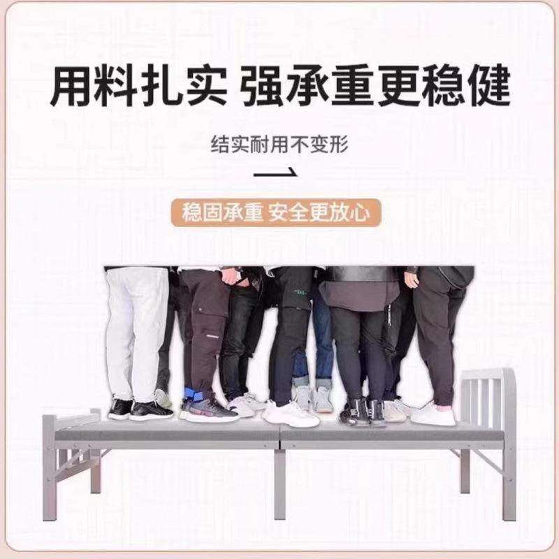 单人床家用折叠出租房床卧室加床一米二简床易成人床G57-S21小米5