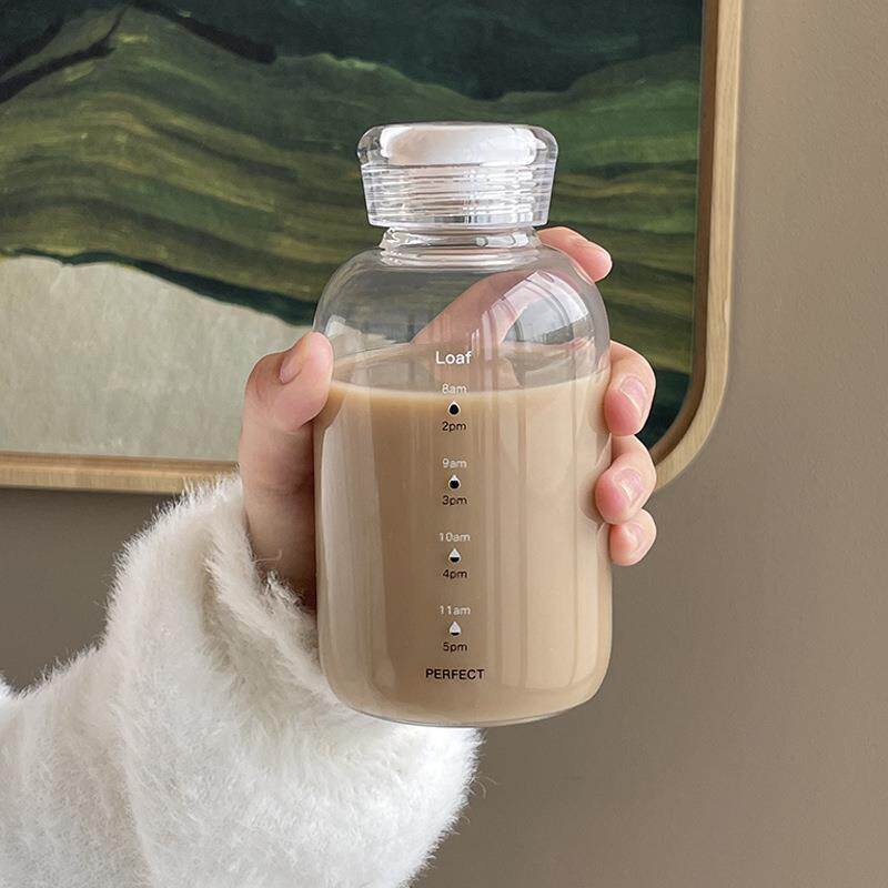 豆浆杯早餐上班族便携外带耐高温牛奶杯玻璃杯学生家用双盖咖啡杯