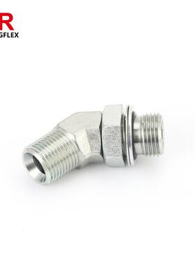 90度 45度弯英管外螺纹60度内锥/O型圈可调向柱端1BG4 1BG9转接头