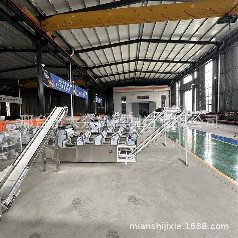 不锈钢全自动面条机一次成型生产线商用多功能压面机大型设备