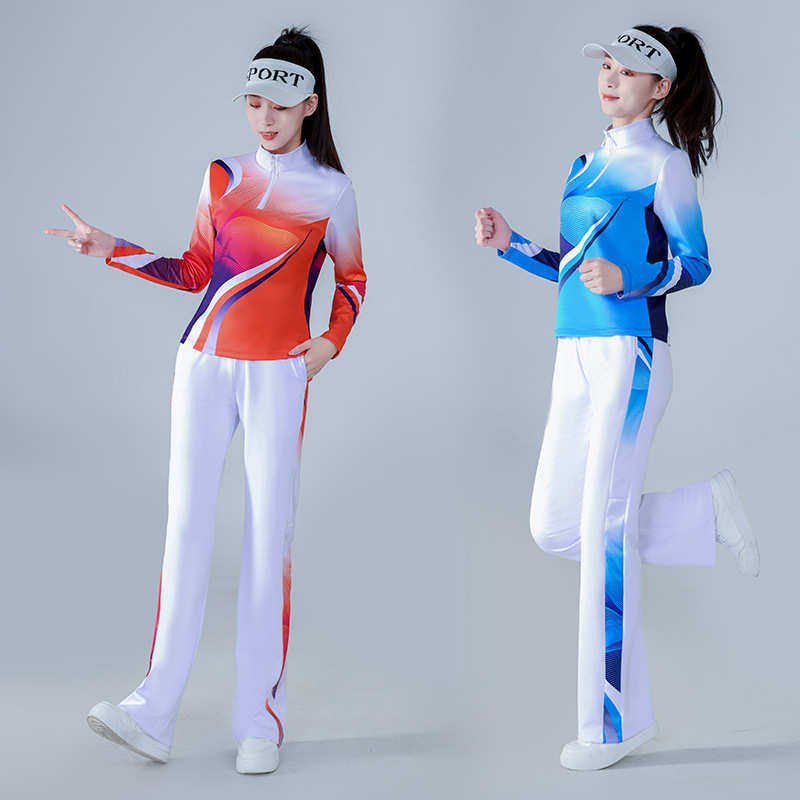 2023新款秋冬立领广场舞服装鬼步舞团体跳操运动佳木斯健身操套装,运动服/休闲服装,其它球服,淘宝优惠券,粉丝福利购,淘宝优惠卷