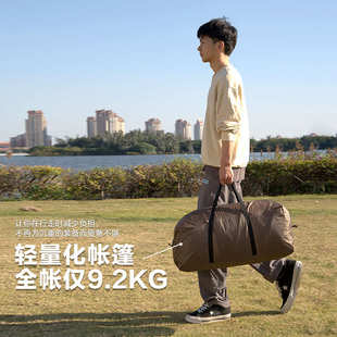 沙暴帐篷人防隧道风防雨露营两4大空间-3定制帐篷一厅户外室厂家