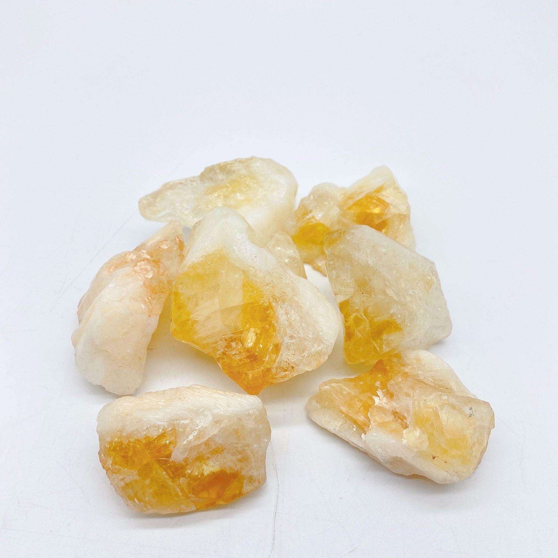 厂家供应巴西黄水晶原石原矿大颗粒不规则多材质可选厂家直销