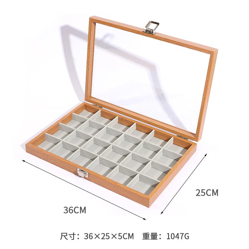 高档古币收花梨木纹珠宝箱首饰项盒戒藏指链手镯文收纳箱玩展示收