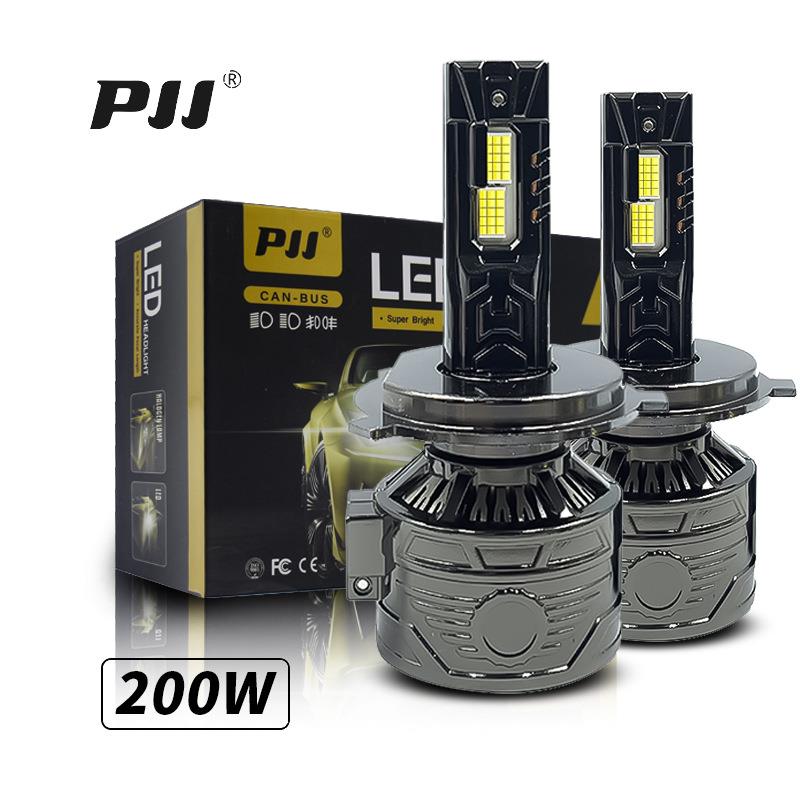 led汽车大灯升级30芯双铜管200W大功率远灯h7近灯9005LED前大灯