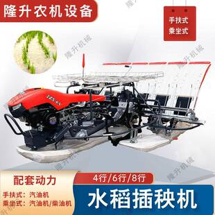 4-8行水稻插秧机乘坐式/手扶款水稻苗移栽机水稻种植机